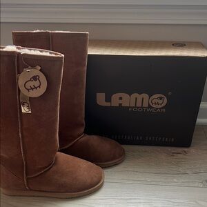 LAMO Brown Sheepskin Boots